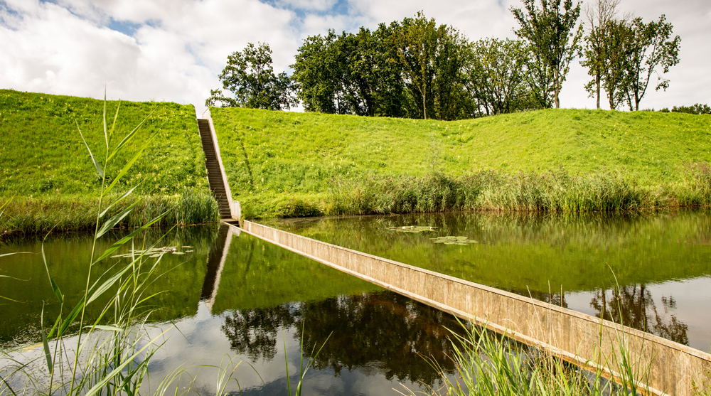 footbridge architecture Moses Bridge Netherlands